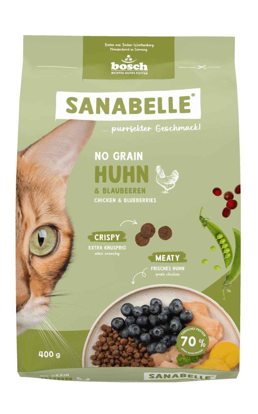 Sanabelle Katzentrockenfutter No Grain Huhn
