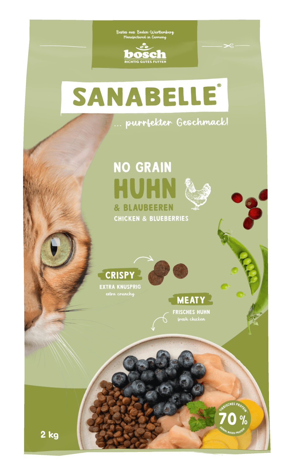 Sanabelle Katzentrockenfutter No Grain Huhn