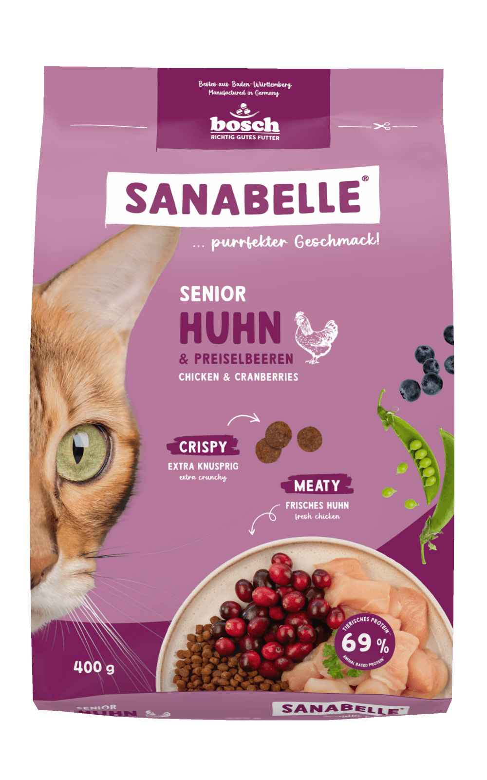 Sanabelle Katzentrockenfutter Senior Huhn 