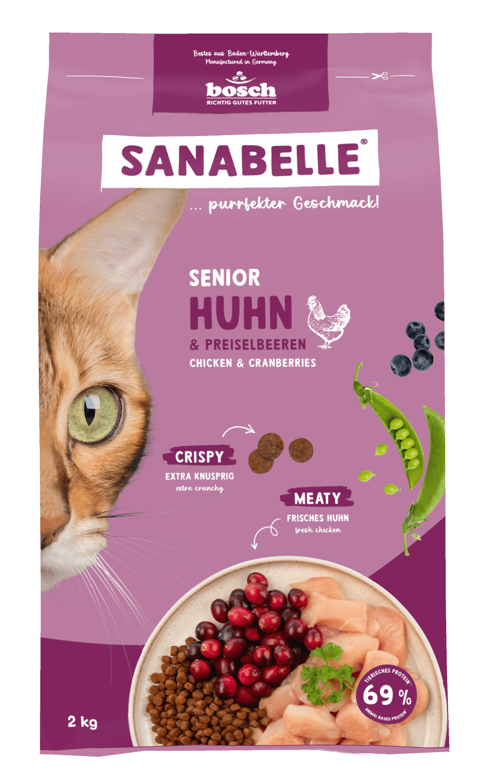 Sanabelle Katzentrockenfutter Senior Huhn