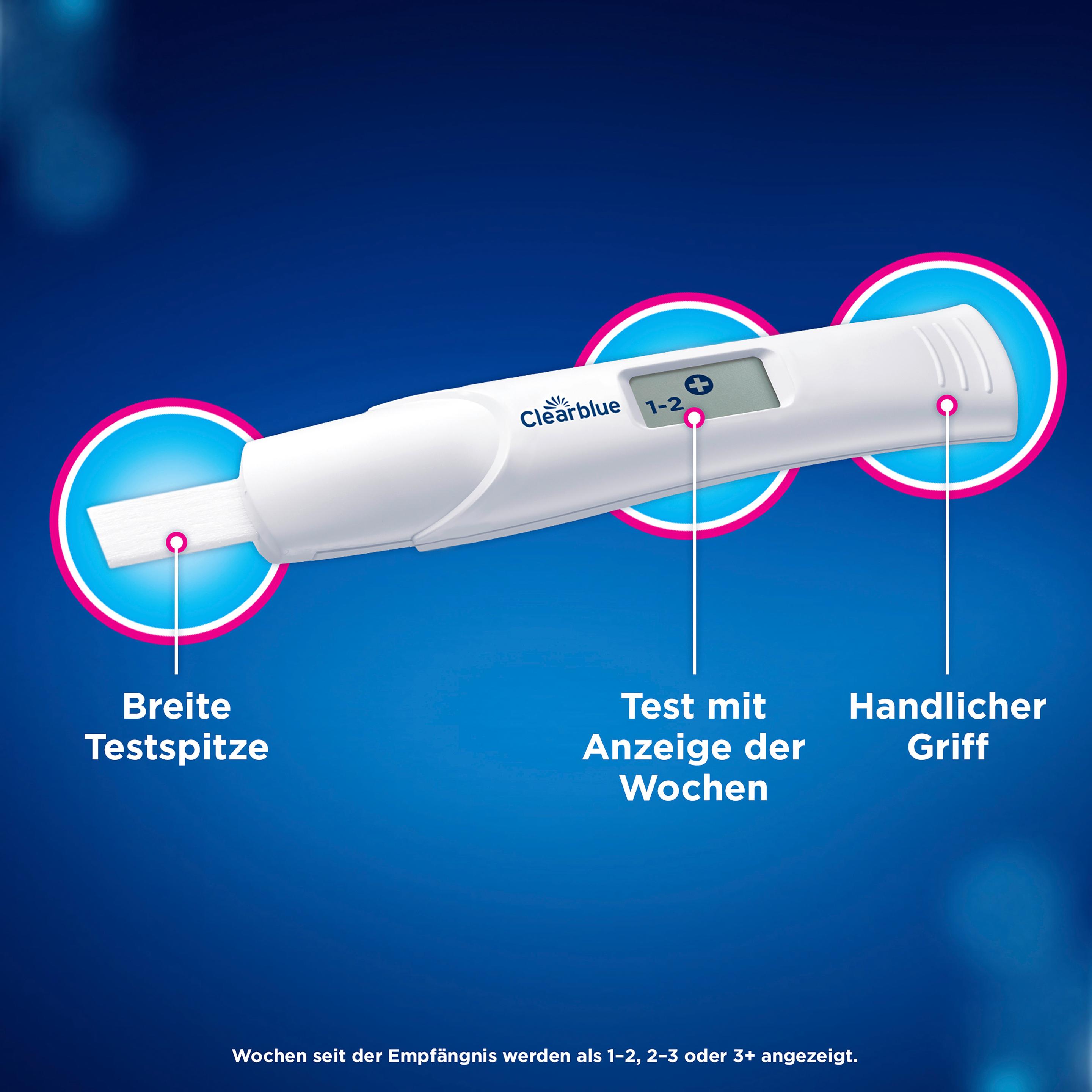 Produktbild Clearblue Schwangerschaftstest Anzeige der Wochen DIGITAL 10 von 11