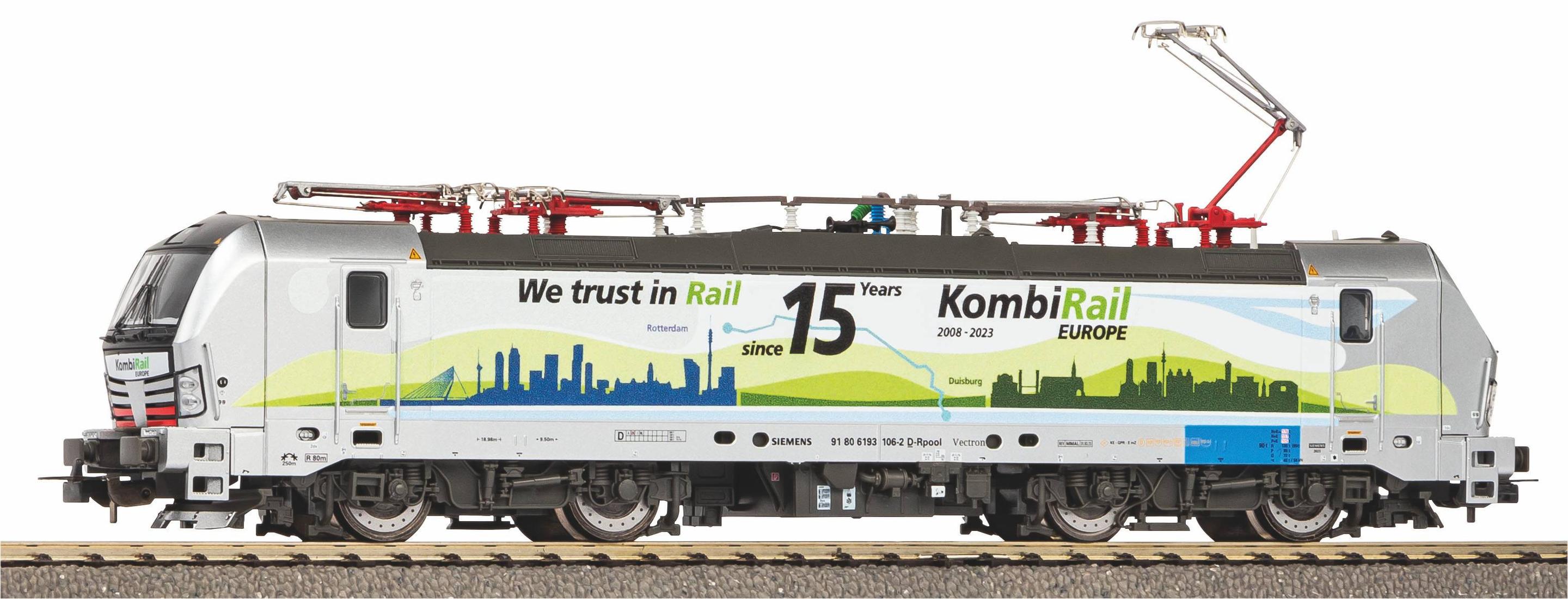 PIKO 21639 H0 Gleichstrom Elektrolok Vectron BR 193 Kombirail VI