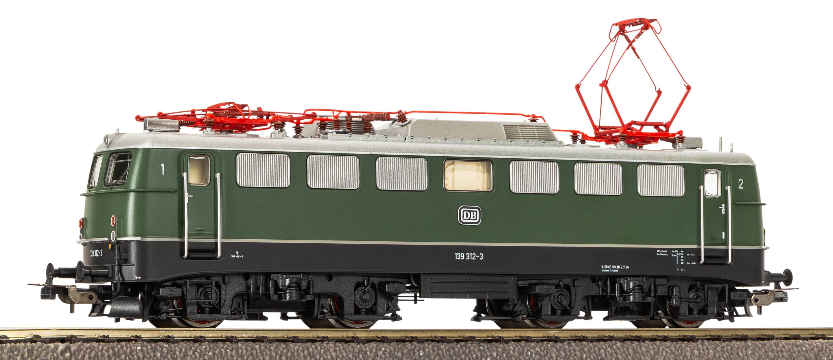 PIKO H0 Sound-E-Lok BR 139 DB grün Epoche IV Gleichstrom, PluX22, Art. 21789