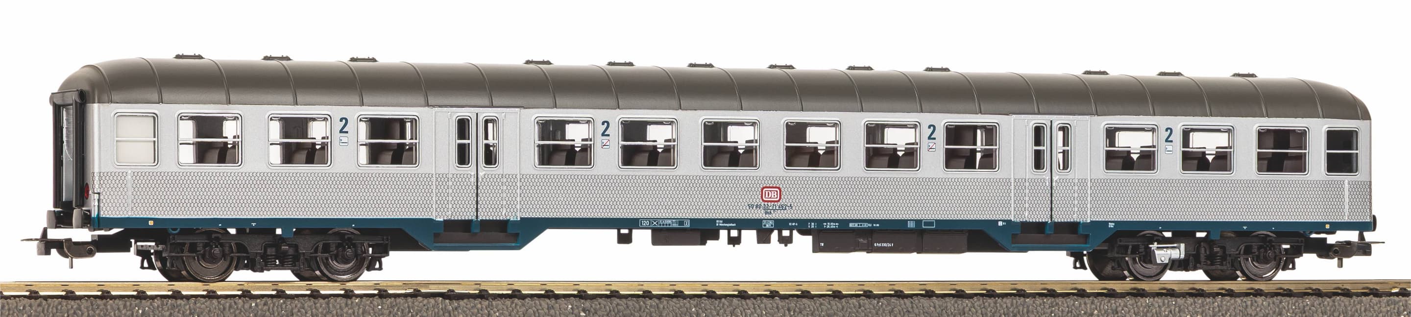 PIKO 23603 H0 Nahverkehrswagen "Silberling" 2. Klasse DB IV