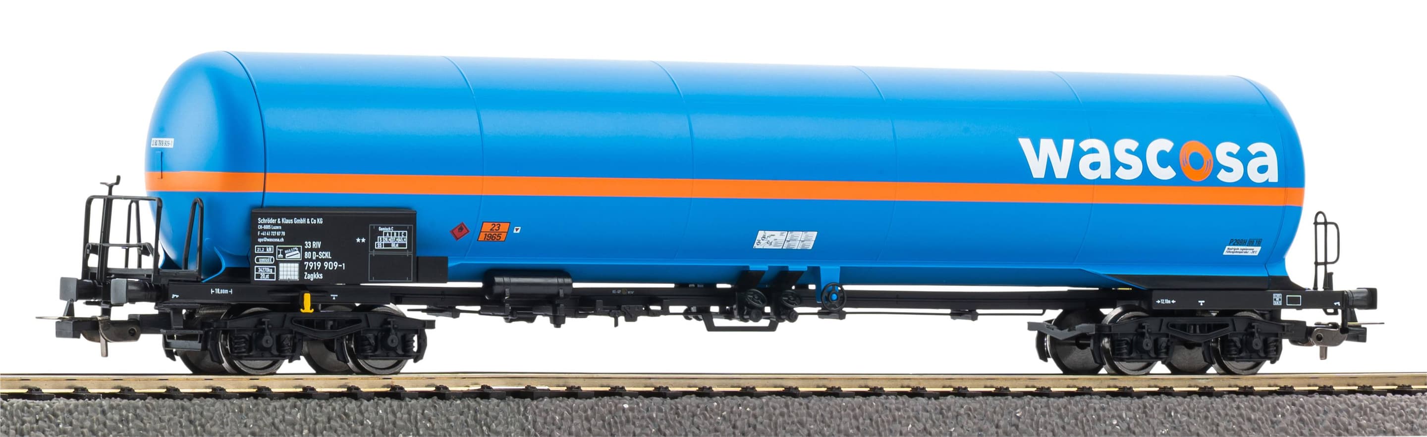 PIKO H0 Druckgaskesselwagen Wascosa Schröder + Klaus Epoche VI, Art. 24638