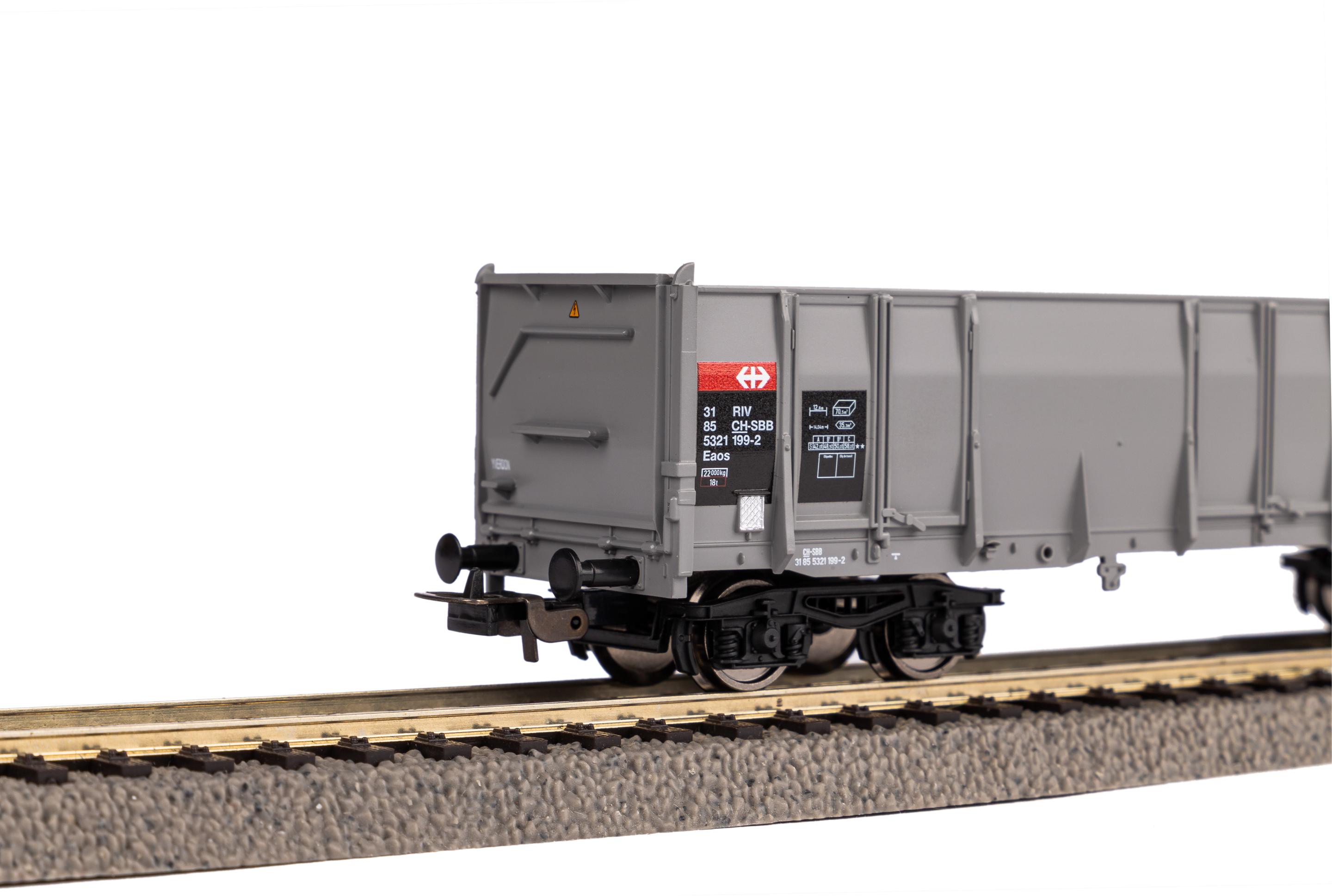 Produktbild PIKO 27701 H0 Hochbordwagen Eaos SBB V 2 von 3
