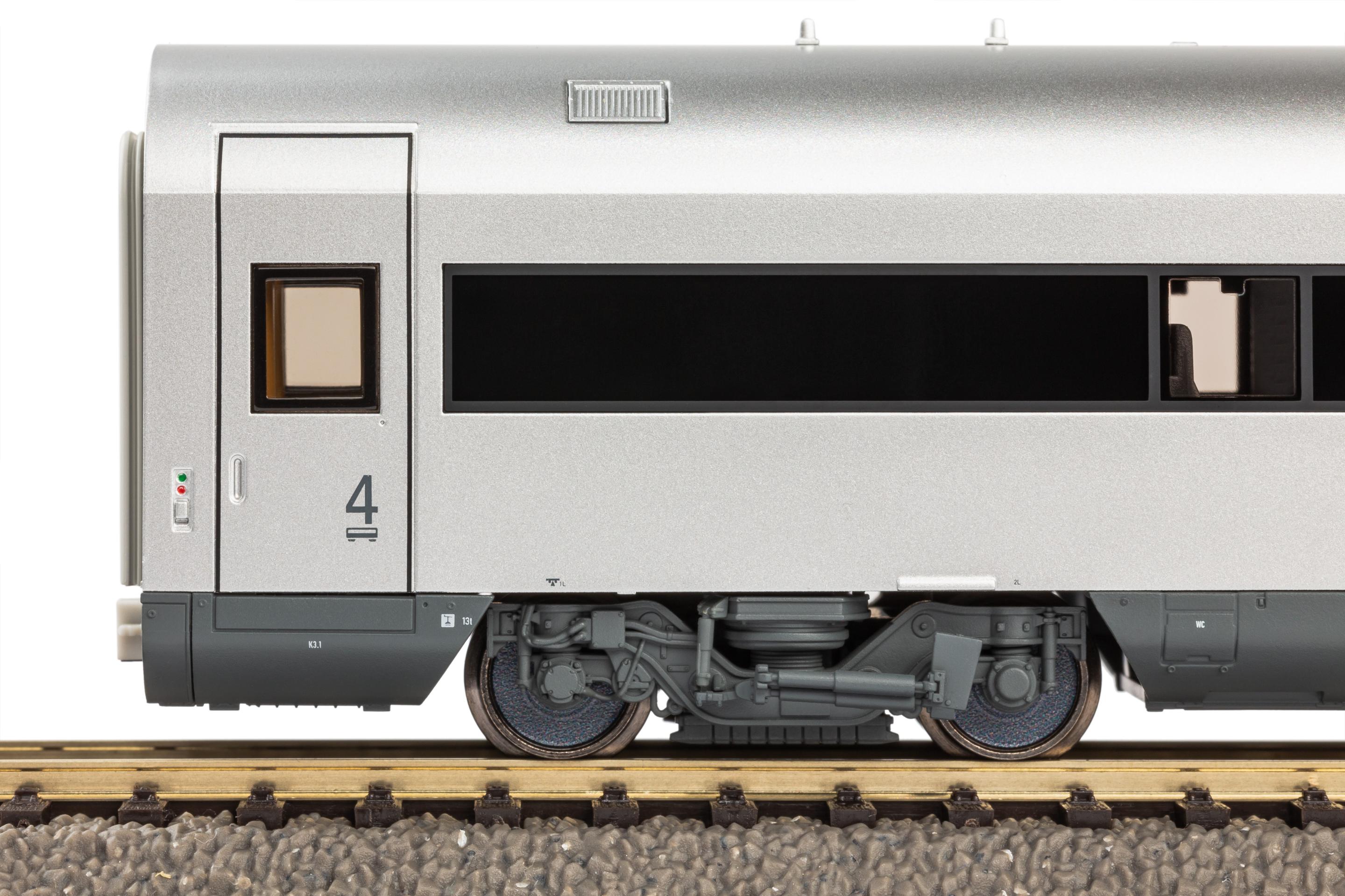 Produktbild PIKO 28350 H0 4er Set Personenwagen Metropolitan DB AG V 12 von 14
