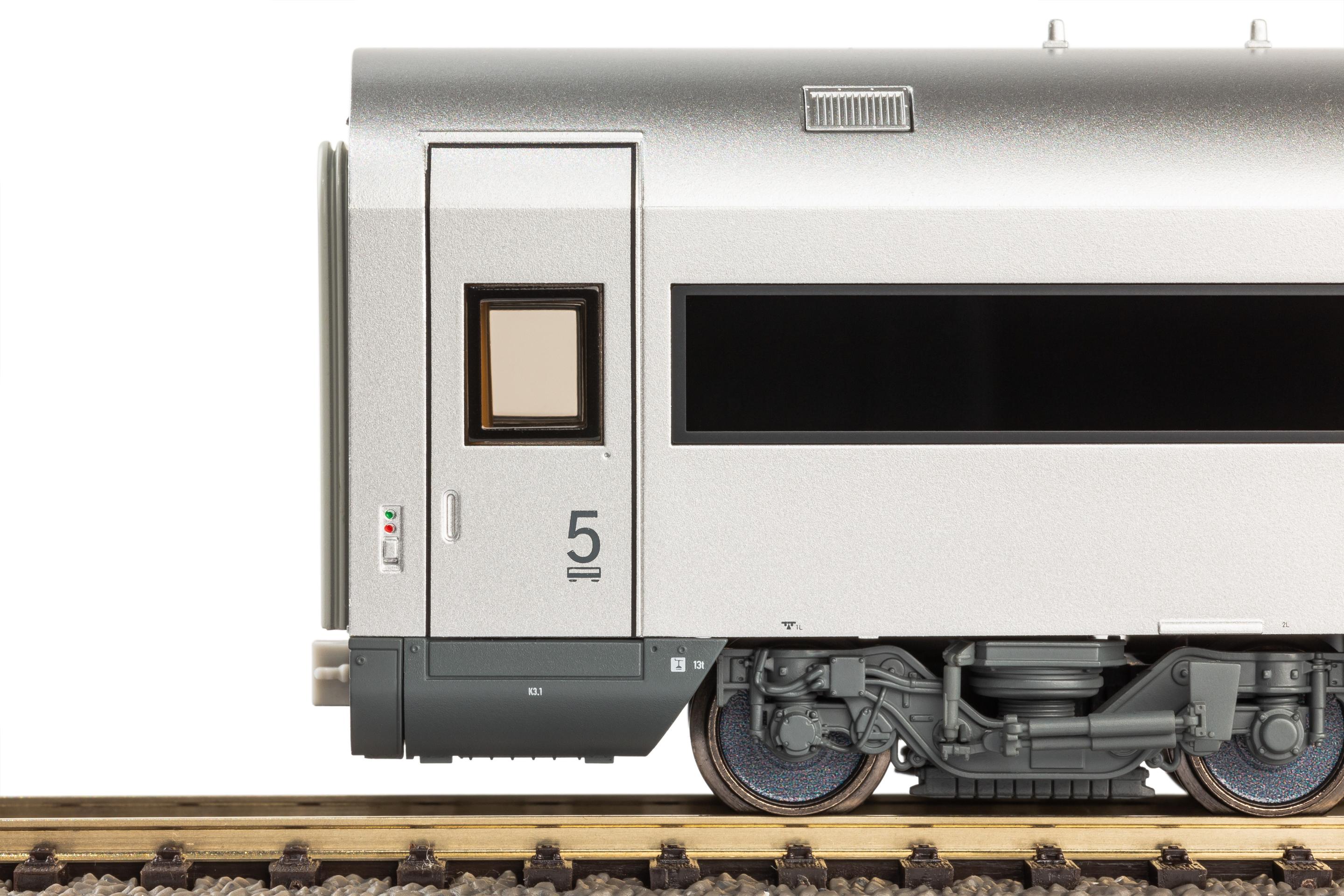 Produktbild PIKO 28350 H0 4er Set Personenwagen Metropolitan DB AG V 13 von 14