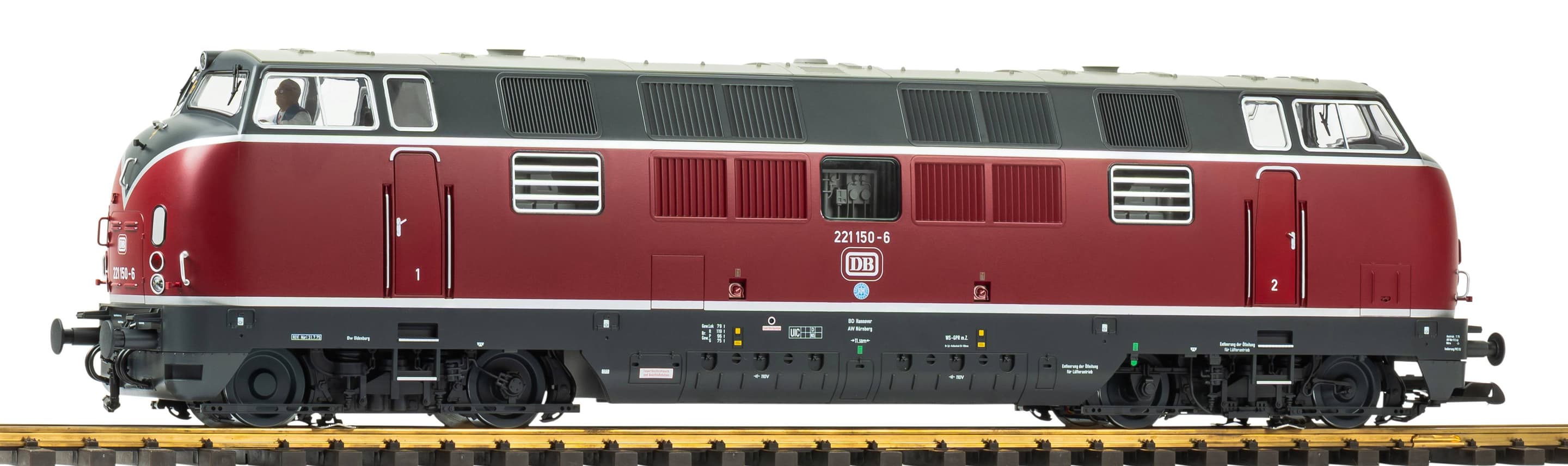 PIKO 37460 G Diesellokomotive BR 221 DB IV