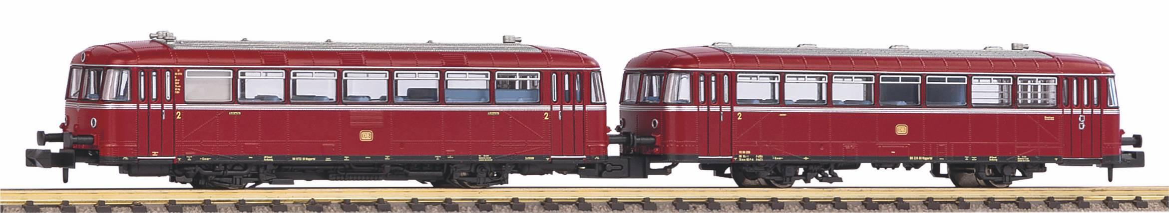 PIKO N40255 - N Schienenbus mit Steuerwagen DB III