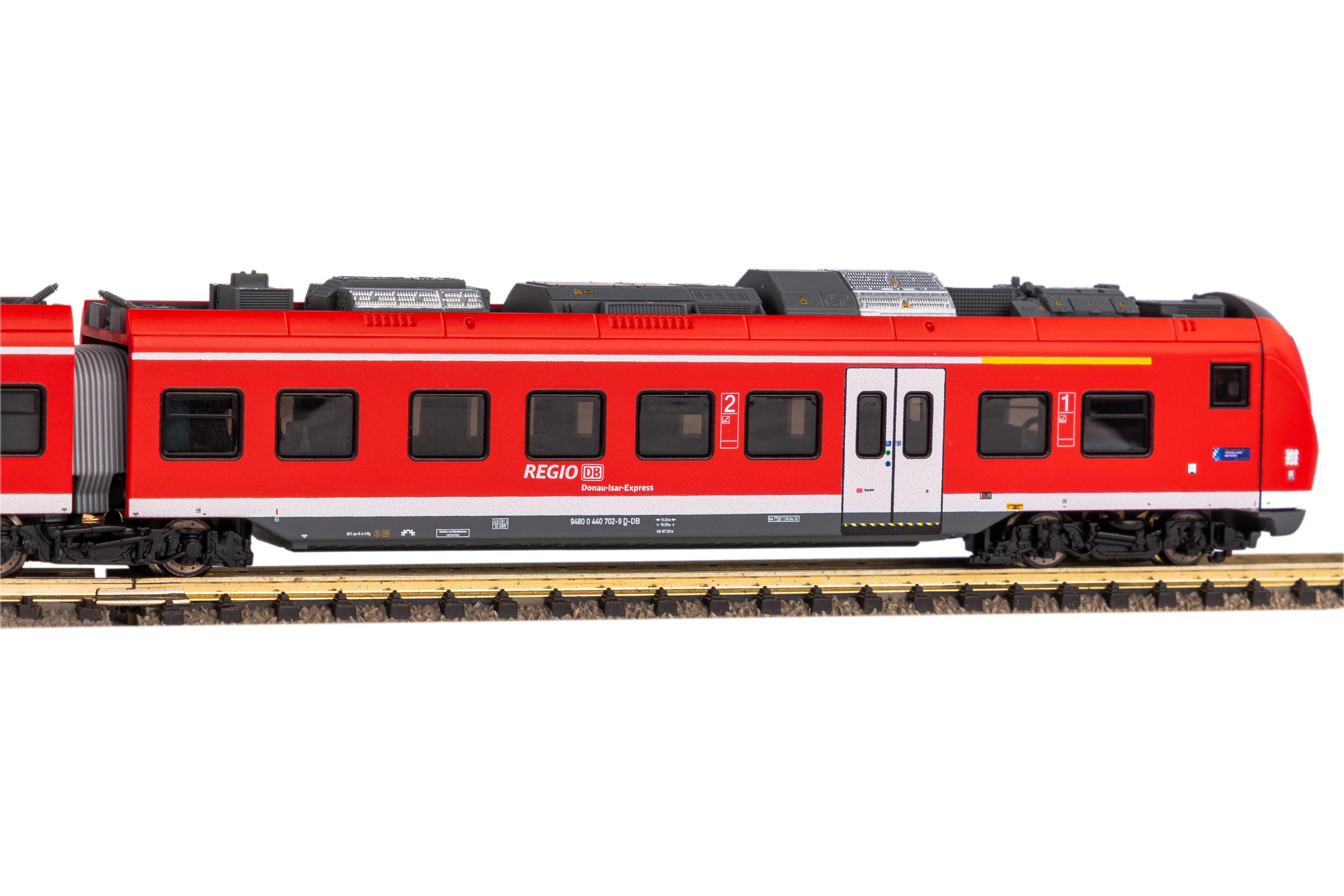 Produktbild PIKO 40275 N Elektrotriebwagen BR 440 Coradia Donau-Isar, 5tlg. DB AG VI 7 von 7