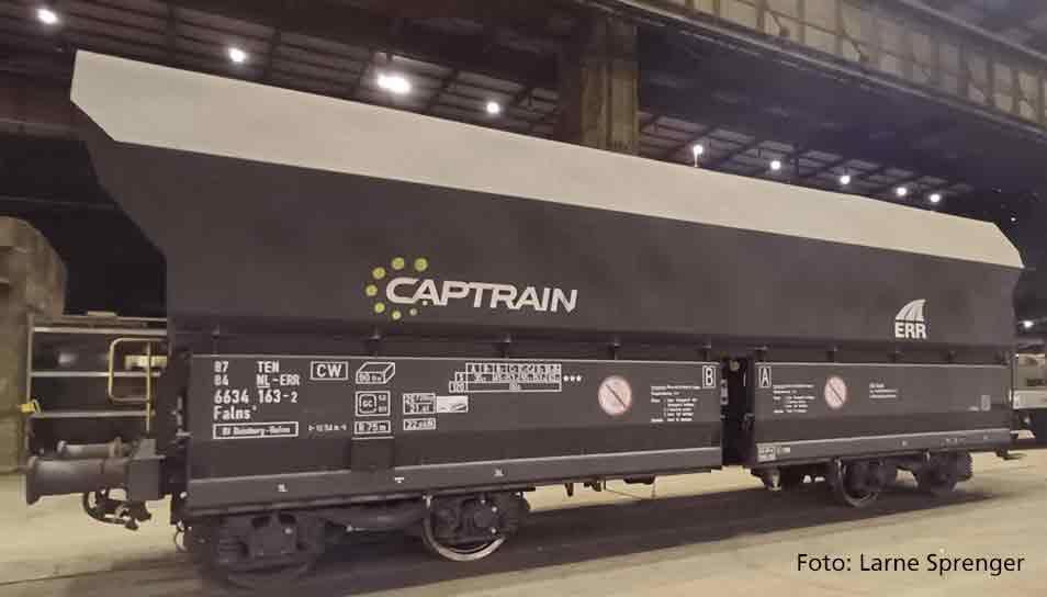 PIKO 40718 N Schüttgutwagen Falns Captrain VI
