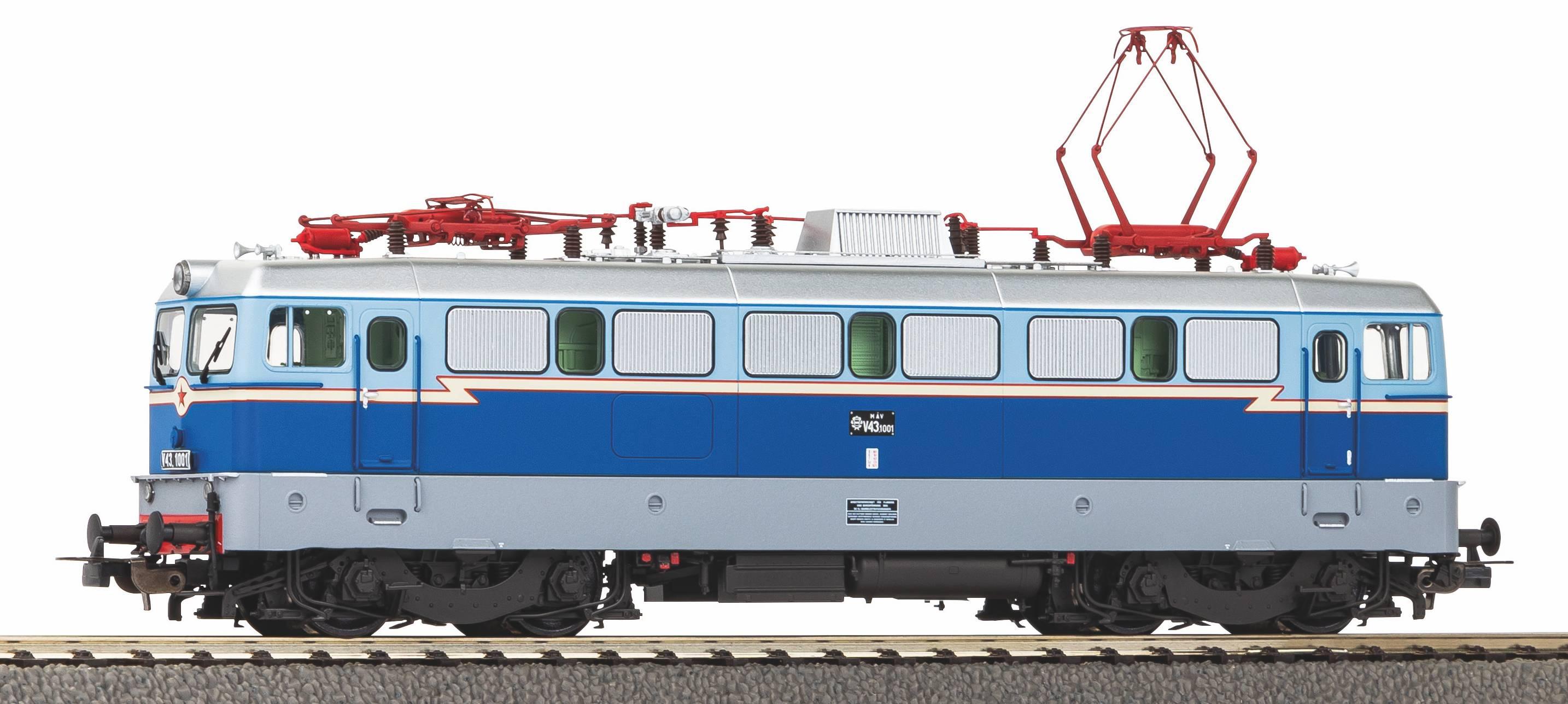 PIKO 51439 H0 WECHSELST Sound-E-Lok BR V 43 Jubiläumslok 1001 MAV V Wechselstromversion, inkl. PIKO Sound-Decoder