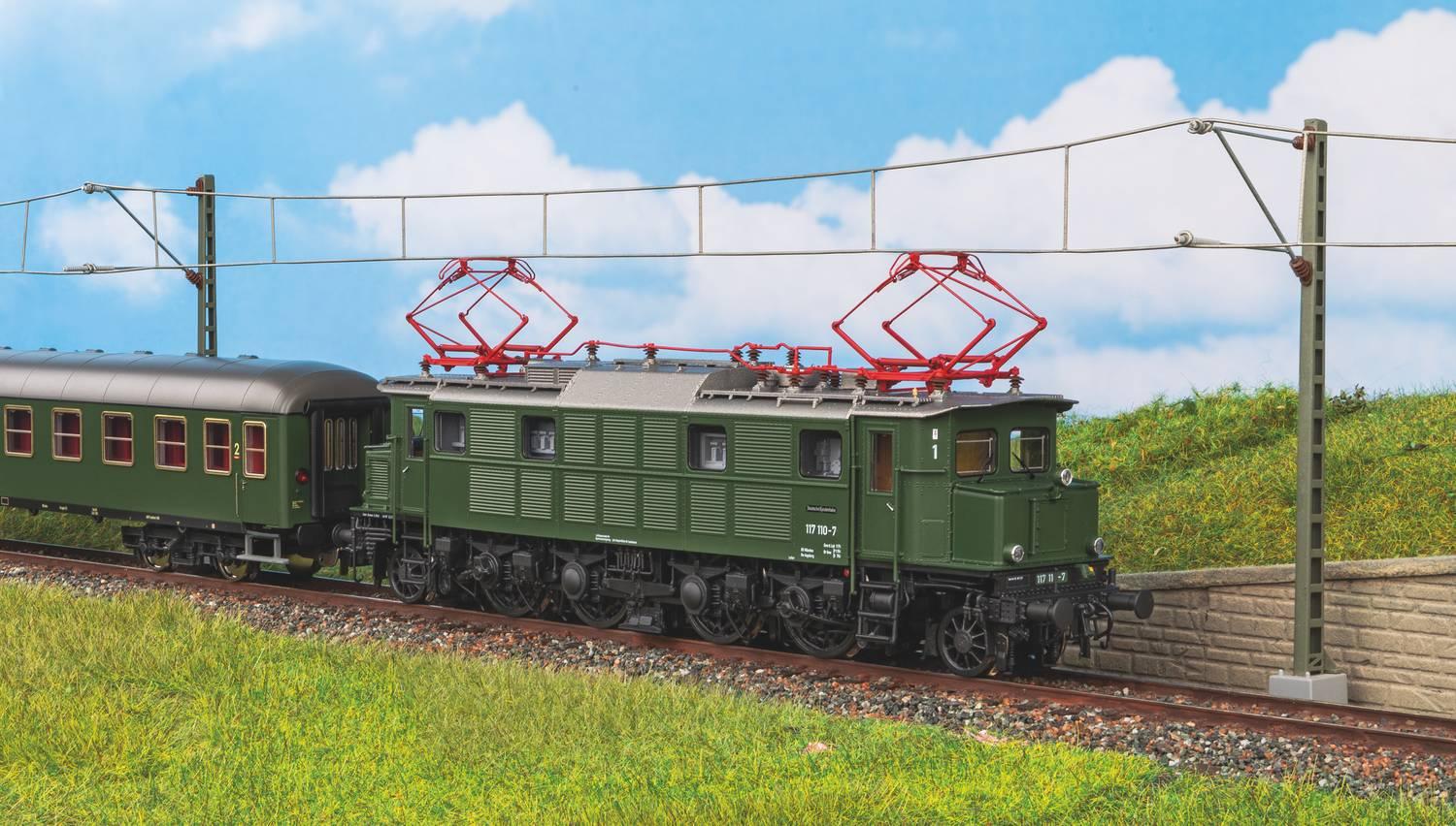 Produktbild PIKO 51491 H0 WECHSELST E-Lok 117 110 DB IV 5 von 7