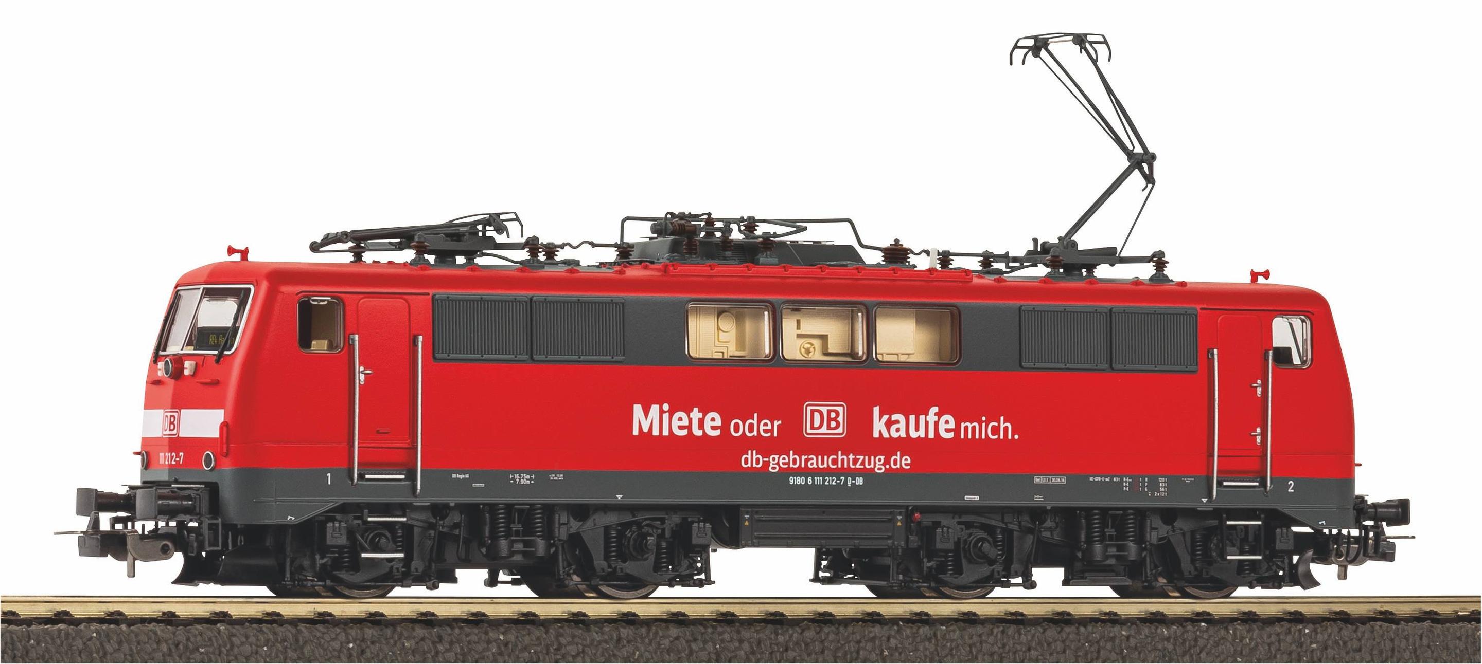 PIKO 51961 H0 Wechselstrom Sound-E-Lok BR 111 Gebrauchtzug DB AG VI, inkl. PIKO Sound-Decoder