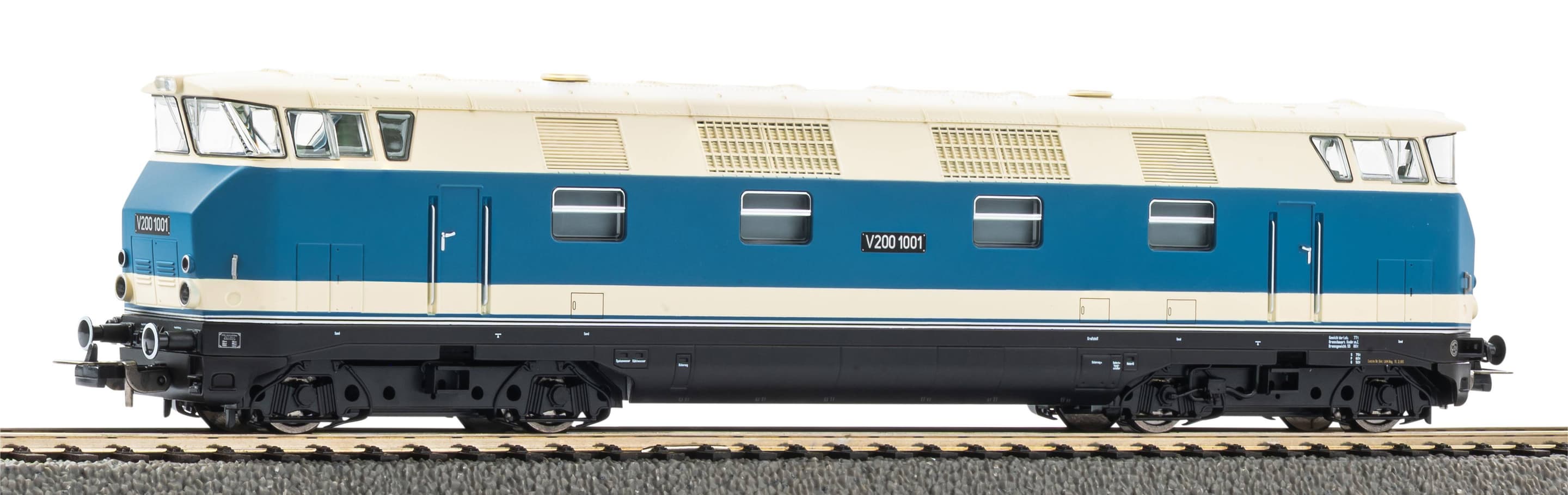 PIKO H0 Diesellok V200 1001 DR Epoche III Messe Leipzig DC, PluX22, 52584