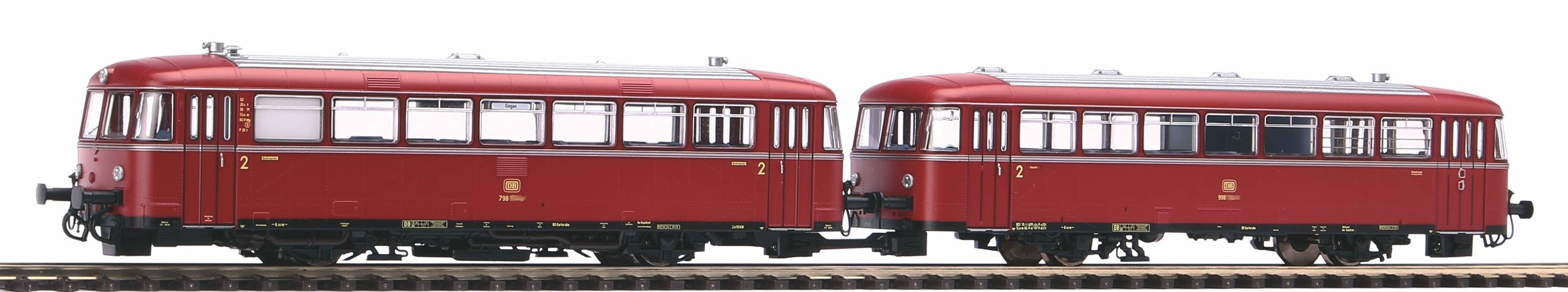 PIKO 52737 H0 GLEICHSTR Schienenbus 798 + Steuerwagen 998.6 DB IV
