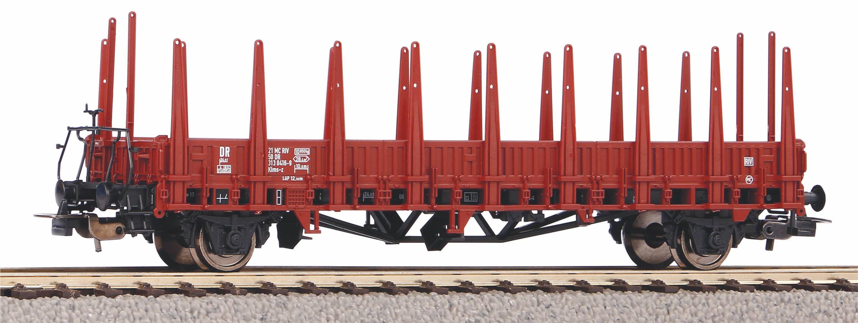 PIKO H0 54487 - Rungenwagen Klms-z3130 DR IV