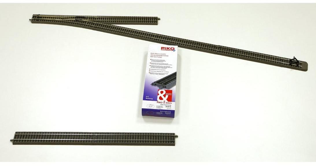 Produktbild PIKO H0 55311 - PIKO H0 A-Gleis mit Bettung Set: B 4 von 5