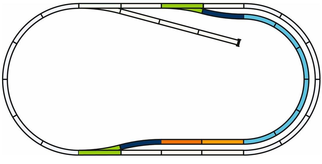PIKO H0 55321 - PIKO H0 A-Gleis mit Bettung Set: C