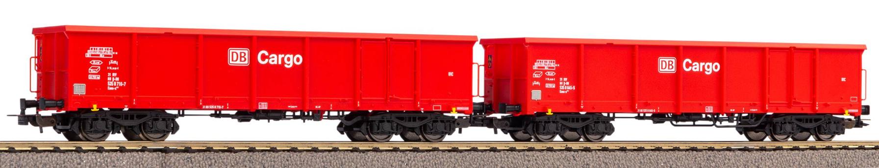 PIKO 58234 H0 - 2er Set Offene Güterwagen Eaos DB AG V mit Sandladung