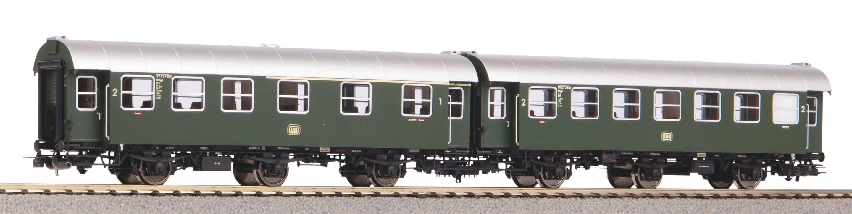 PIKO H0 58240 - 2er Set Umbauwagen AB3yg + B3yg DB III