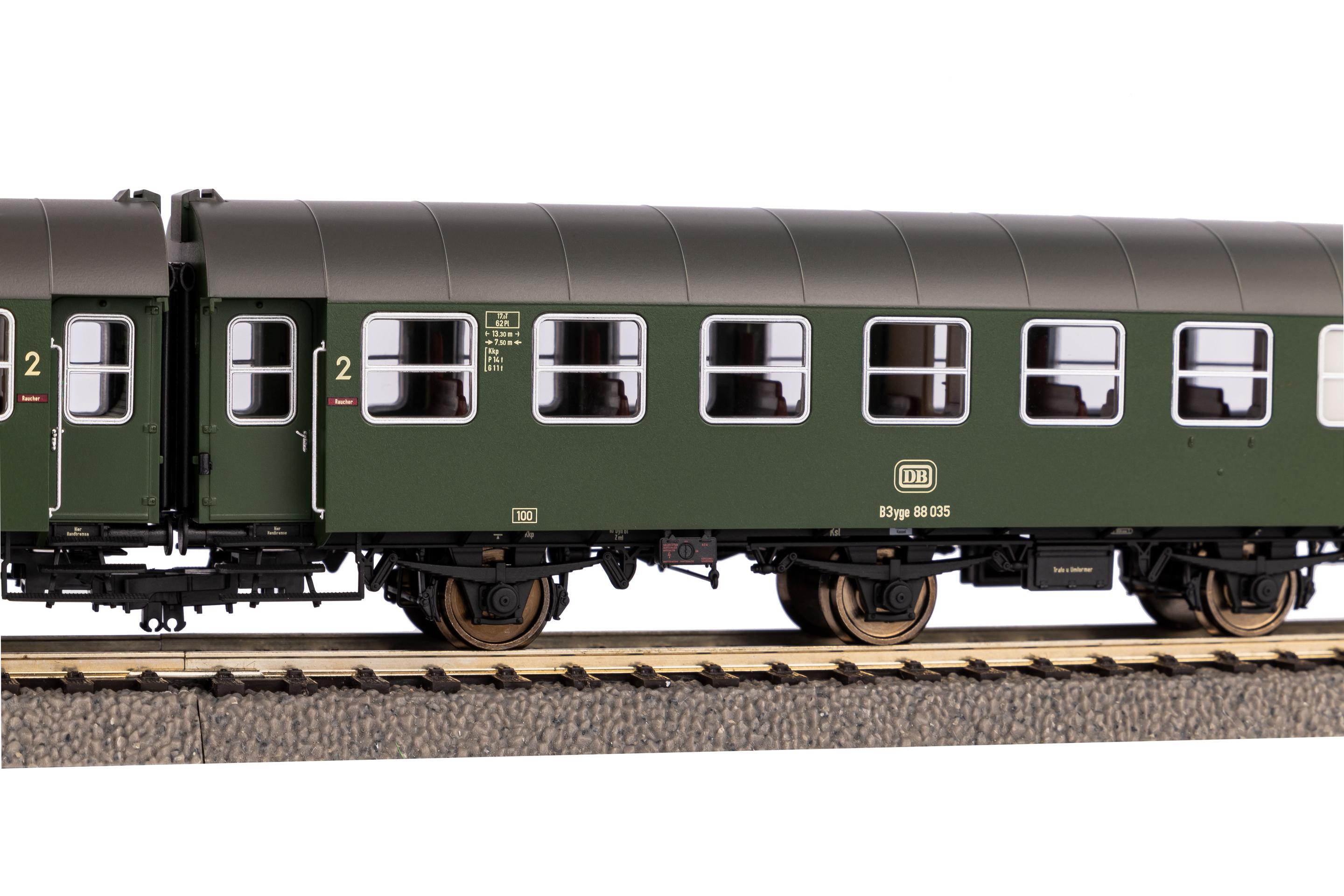 Produktbild PIKO 58266 H0 2er Set Umbauwagen B3yg + B3yg DB IV 4 von 8