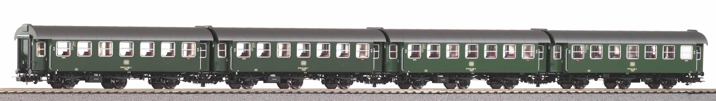 PIKO 58268 H0 4er Set Umbauwagen"Gastarbeiter"DB IV