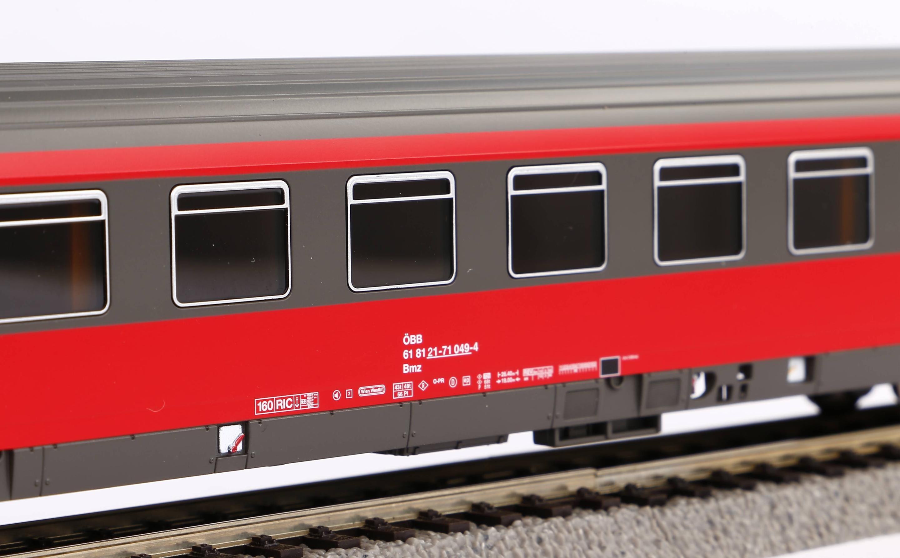 Produktbild PIKO H0 58540 - Schnellzugwagen Eurofima 2. Klasse ÖBB IV 4 von 5