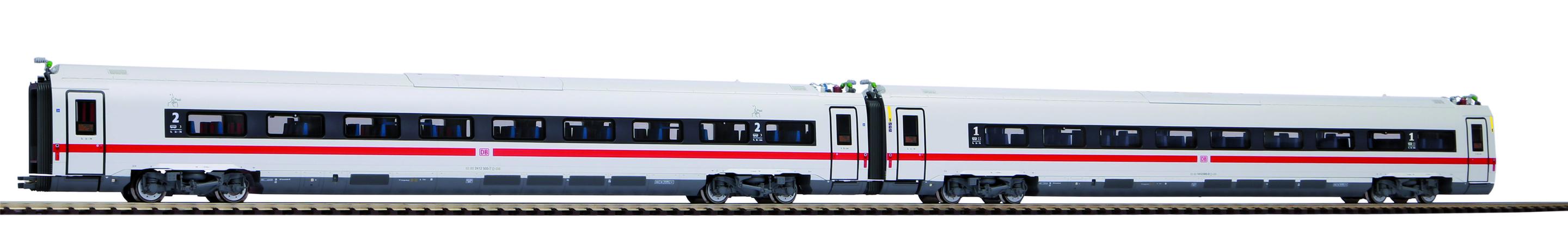 PIKO H0 58595 - 2er Set Ergänzungswagen BR 412 ICE 4 DB AG VI Wechselstromversion