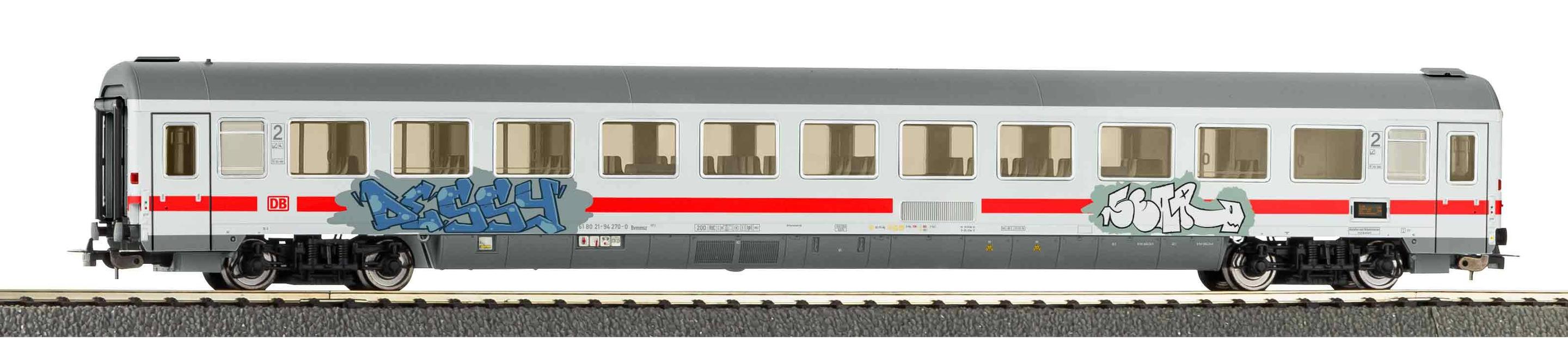 Produktbild PIKO 58847 H0 Personenwagen Bvmmz 187 2. Klasse DB AG VI, mit Graffiti 2 von 2