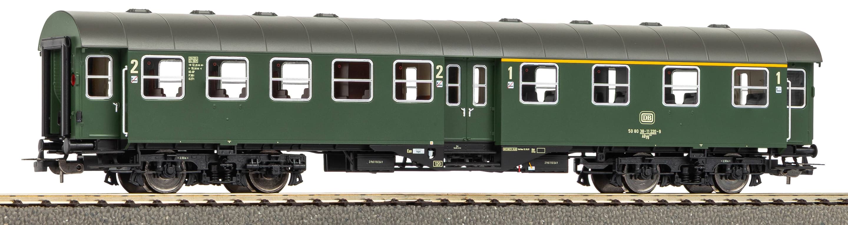 PIKO H0 Umbauwagen AB4yg 1./2. Klasse DB Epoche IV 58860
