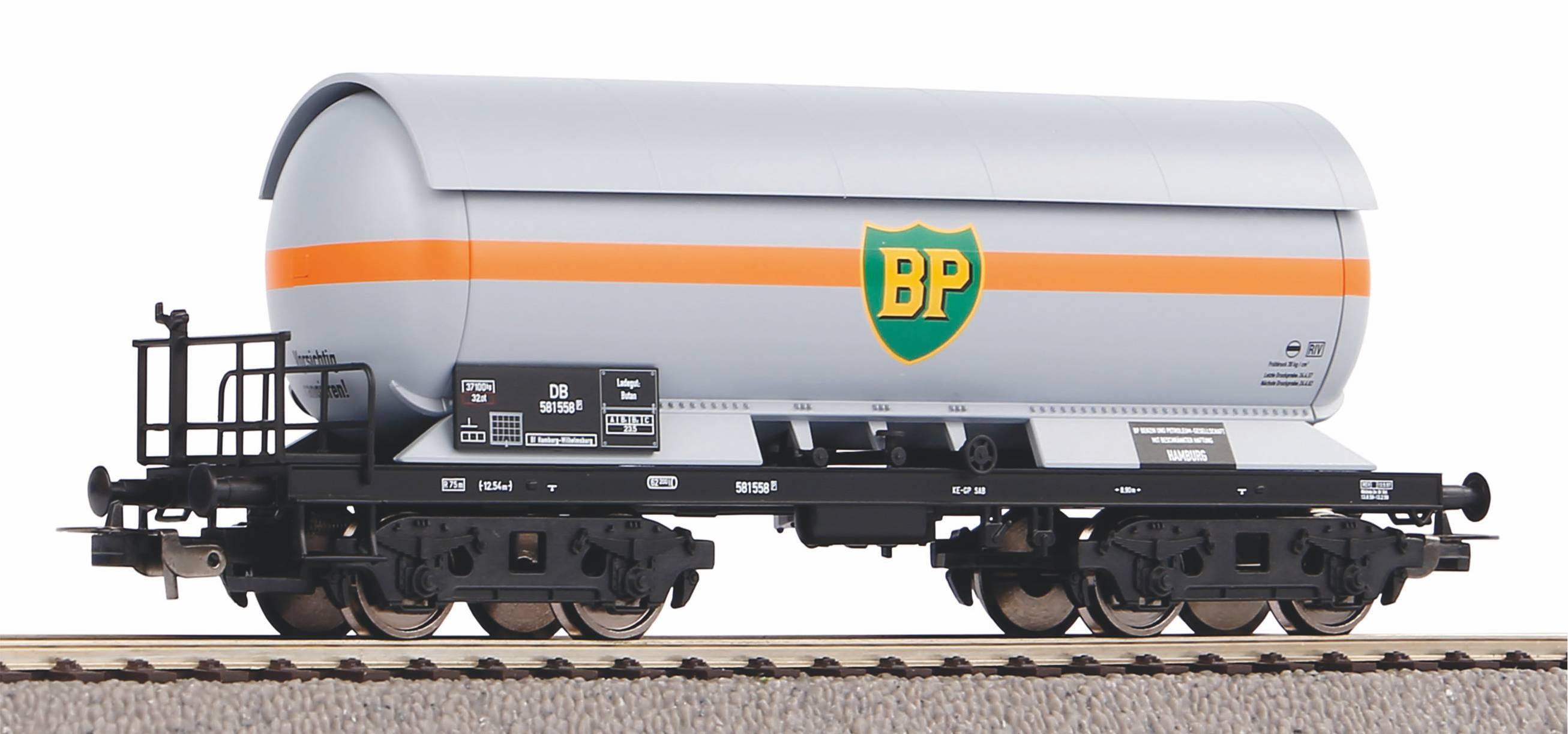 PIKO H0 58990 - Druckgaskesselwagen BP DB III