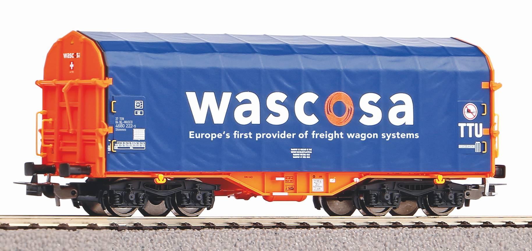 PIKO H0 58991 - Schiebeplanenwagen Wascosa NS VI