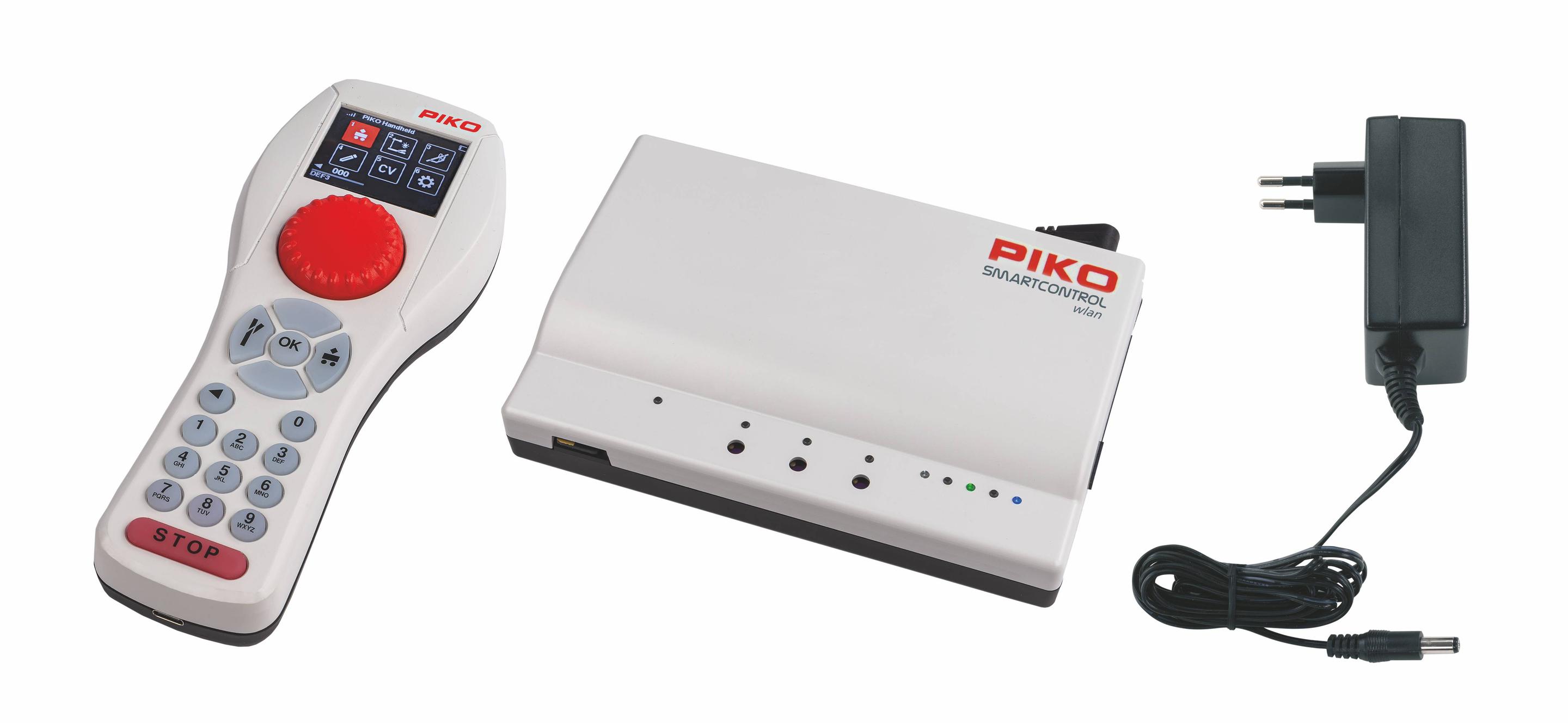 Produktbild PIKO 59018 H0 SmartControl WLAN Set mit Bettungsgleis DB IV Personenzug 2 von 4