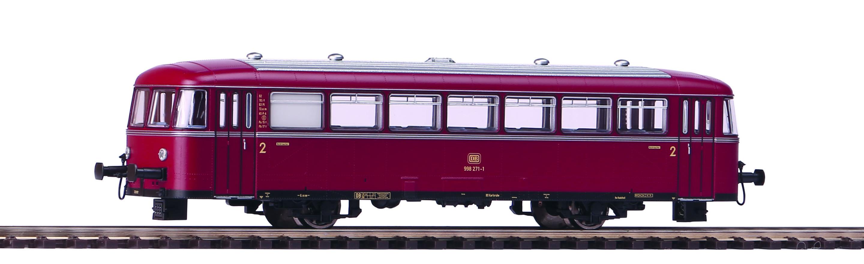 PIKO H0 59613 - Schienenbus-Bei/Packwagen 998 DB IV Wechselstromversion