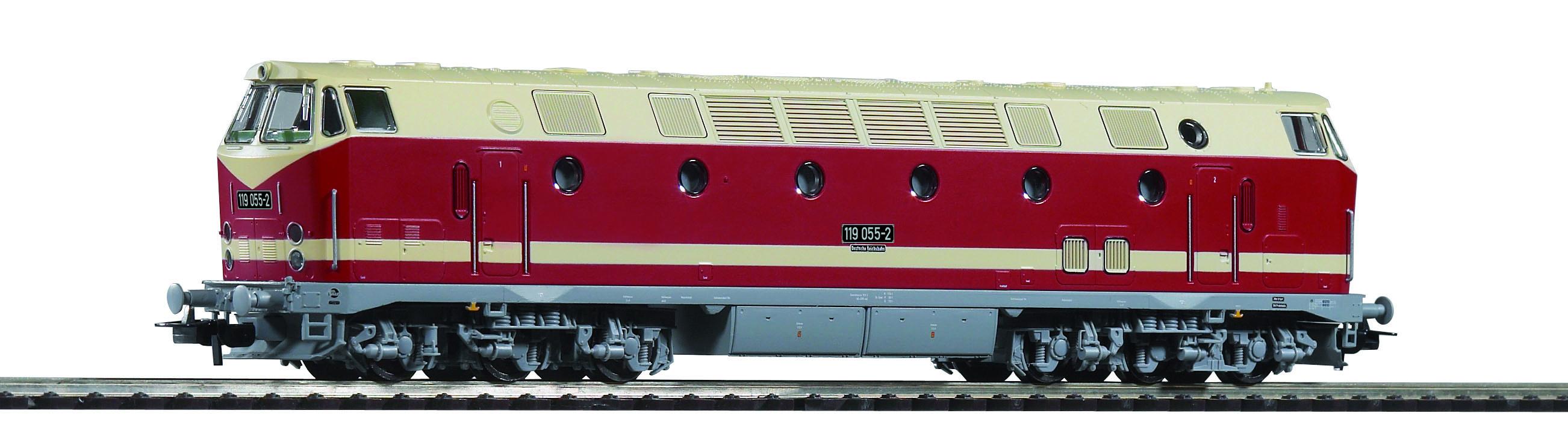PIKO H0 59930 - Diesellok BR 119 DR IV, Spitzenlicht oben