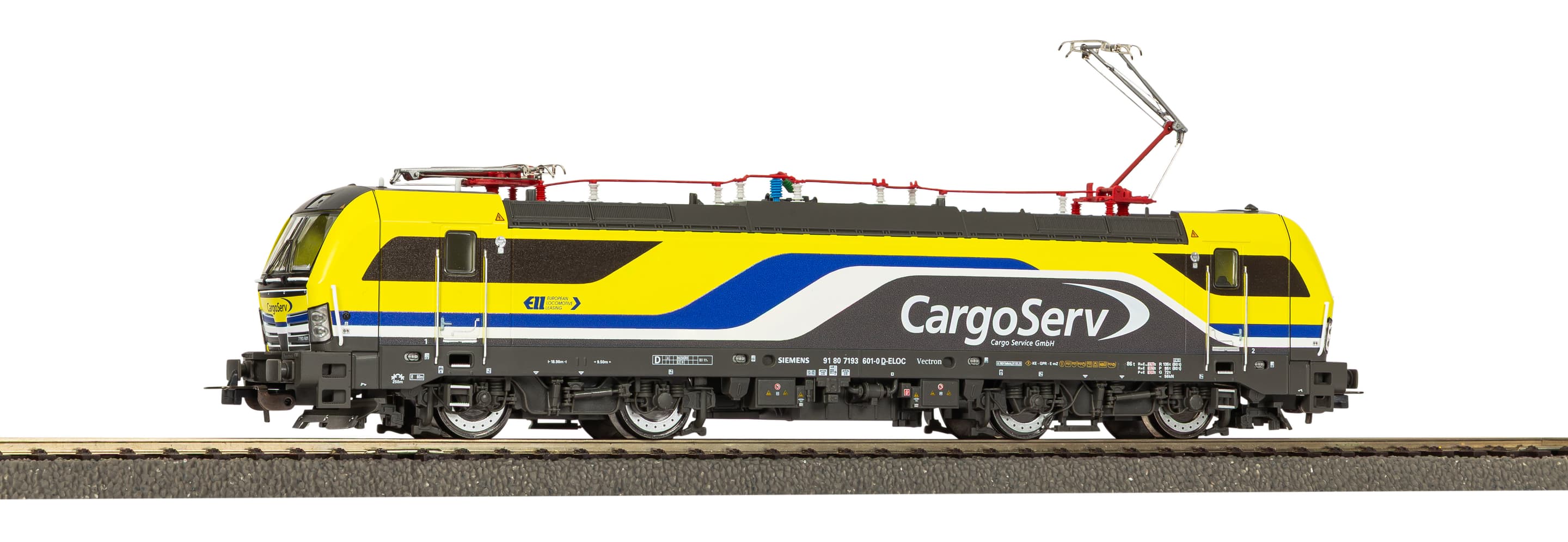 PIKO 71393 H0 ~E-Lok Vectron CargoServ VI + PluX22 Dec. Wechselstromversion