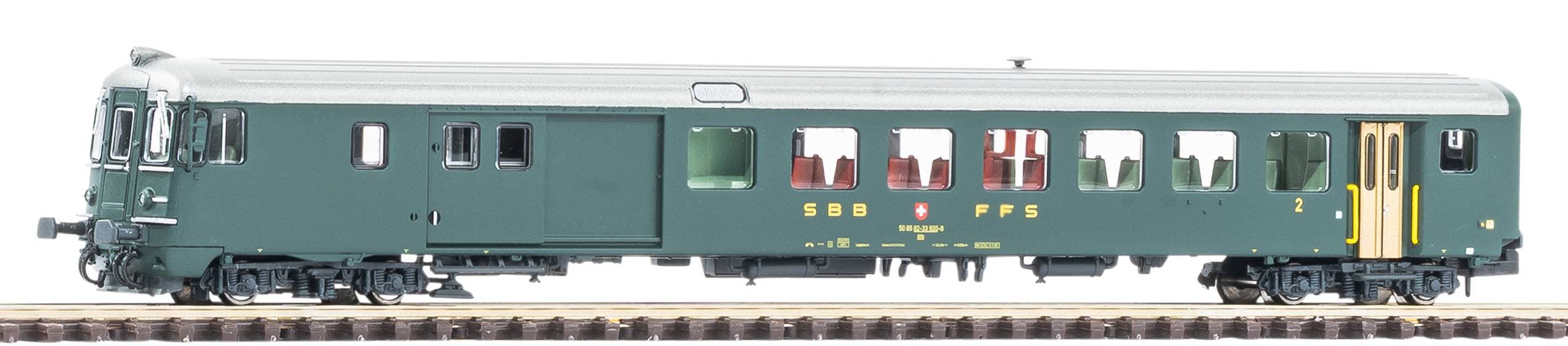 PIKO N Steuerwagen Bdt 902-8 SBB Epoche IV grün