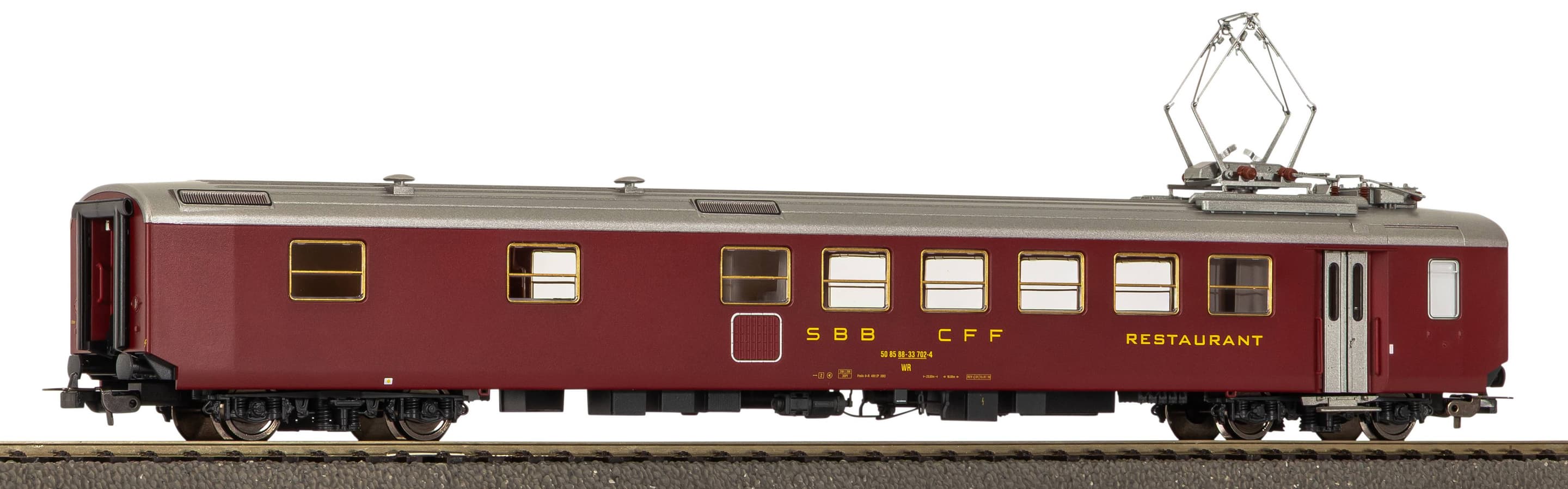 PIKO H0 Speisewagen EW I SBB-H Epoche V rot, 96677