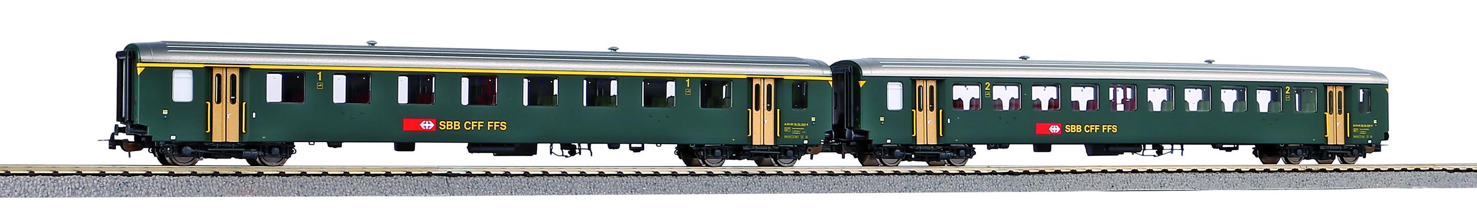 PIKO H0 96790 - 2er Set EW I-Wagen A+B SBB IV