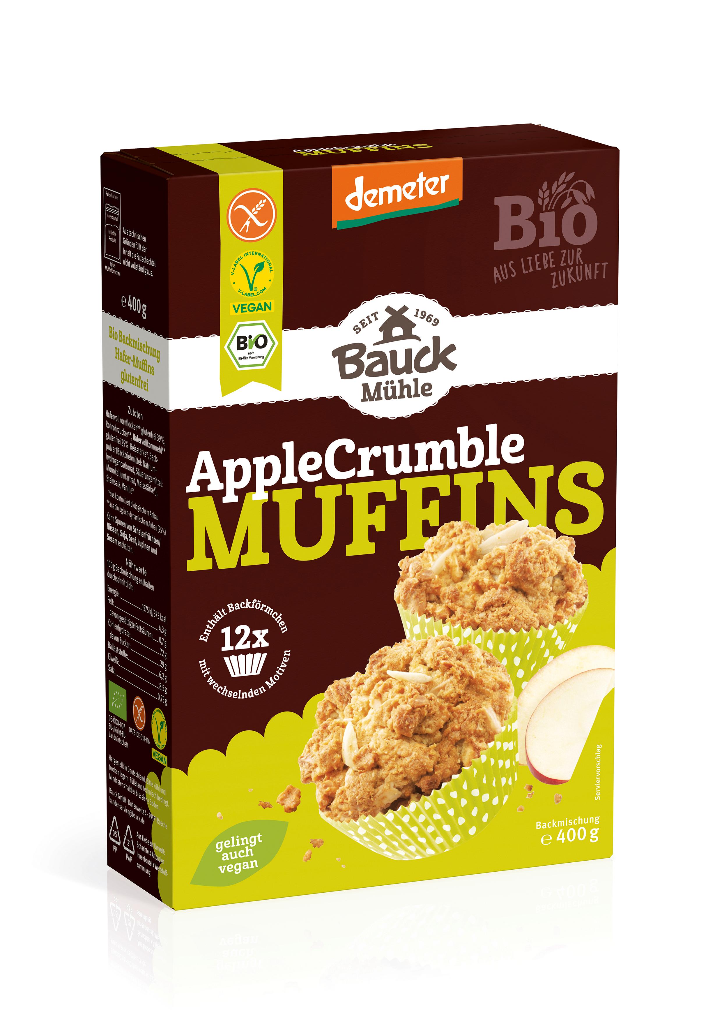 Produktbild BAUCK MÜHLE Bio Apple Crumble Muffins 2 von 2