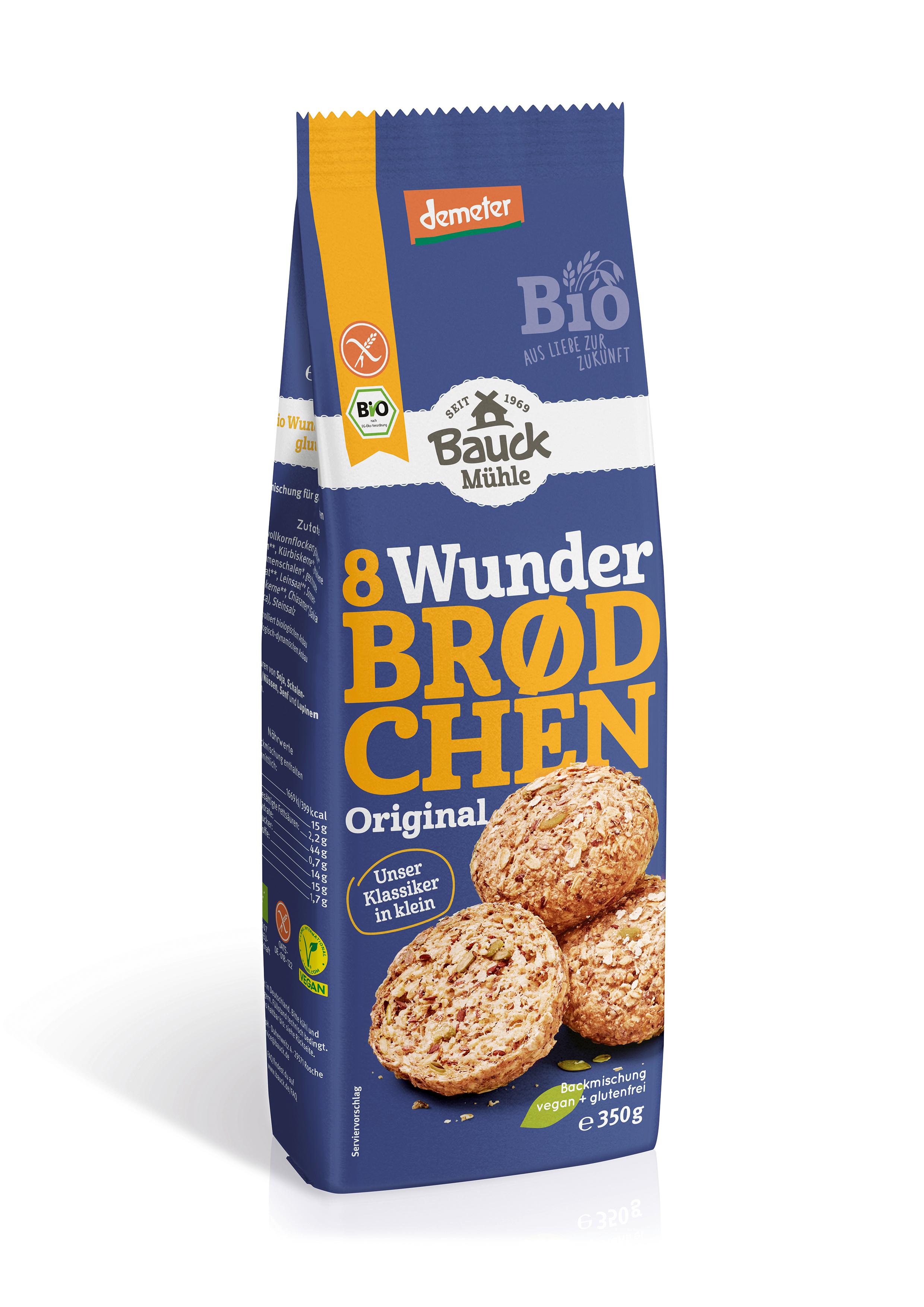 Produktbild BAUCK MÜHLE Bio Demeter Wunderbrötchen Original 2 von 2