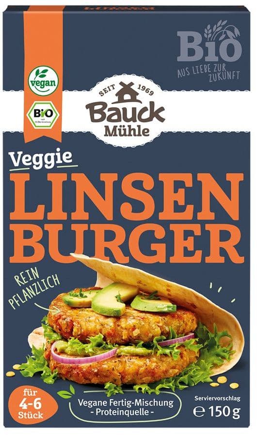 BAUCK MÜHLE Bio Linsen Burger
