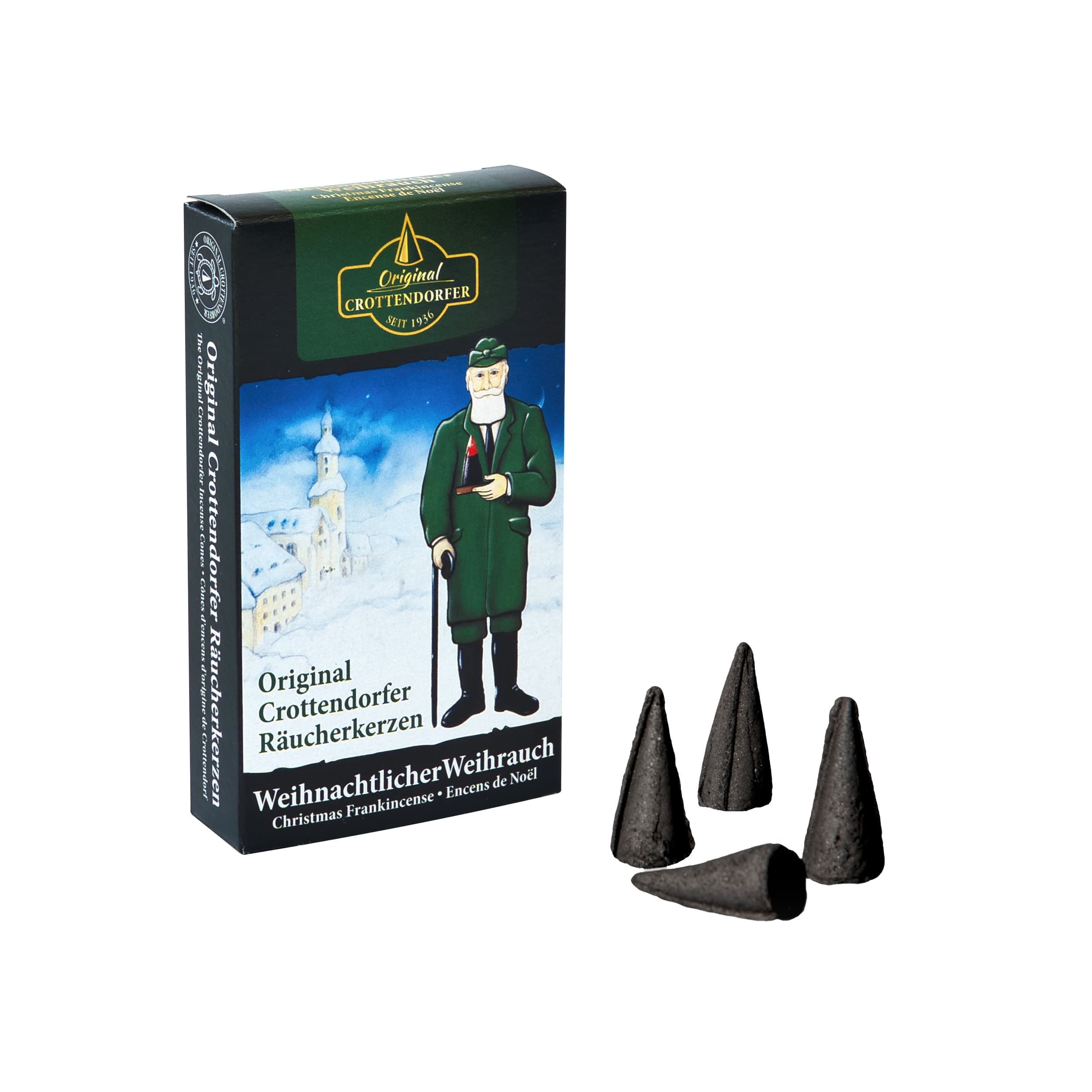ORIGINAL CROTTENDORFER Räucherkerzen Weihnachtlicher Weihrauch