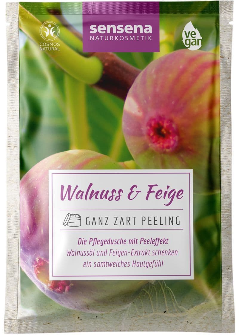 sensena NATURKOSMETIK Ganz Zart Peeling - Walnuss & Feige