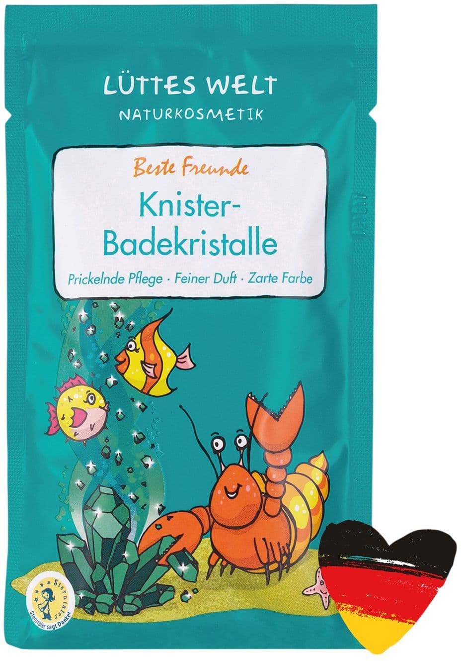 LÜTTES WELT NATURKOSMETIK Knister-Badekristalle Beste Freunde
