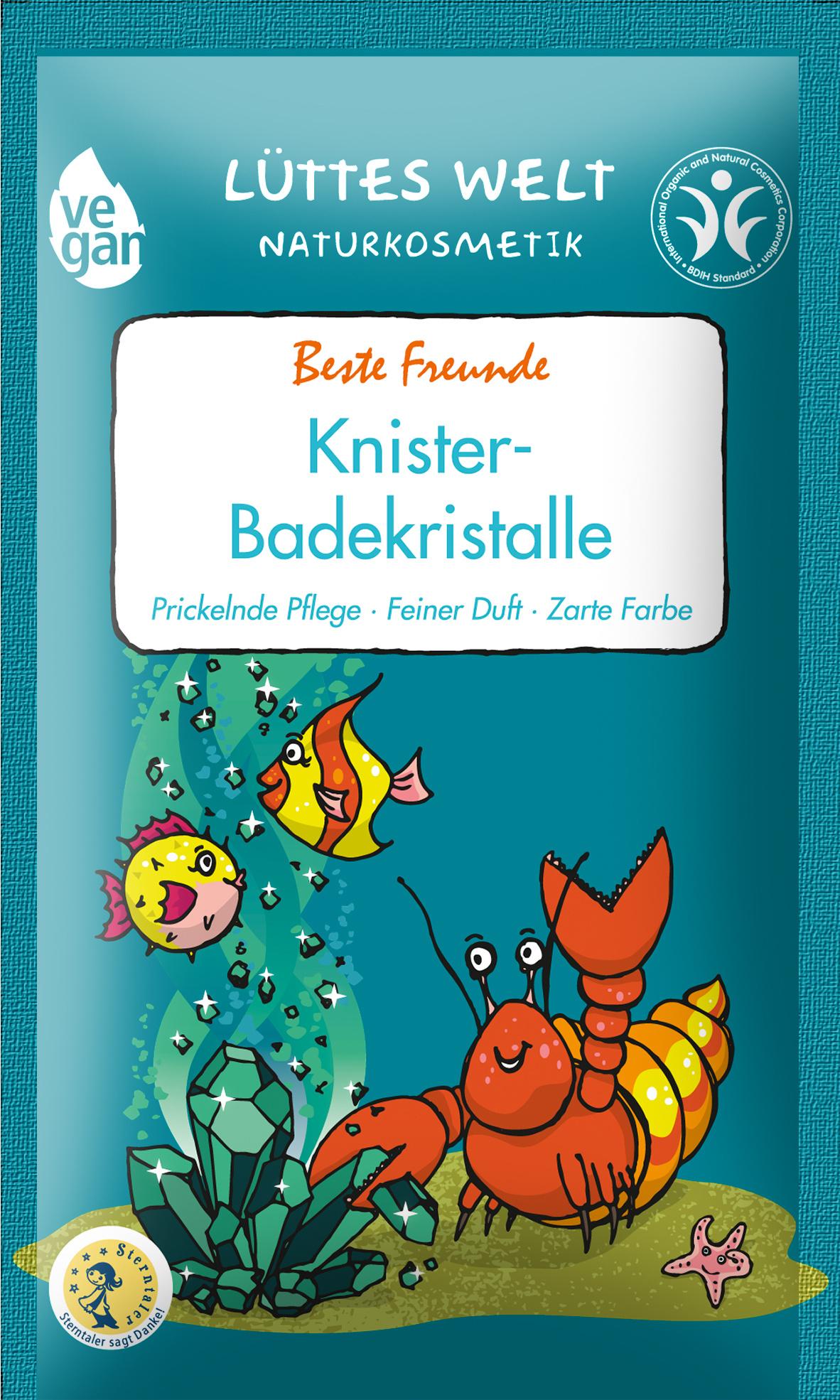 LÜTTES WELT NATURKOSMETIK Knister-Badekristalle Beste Freunde