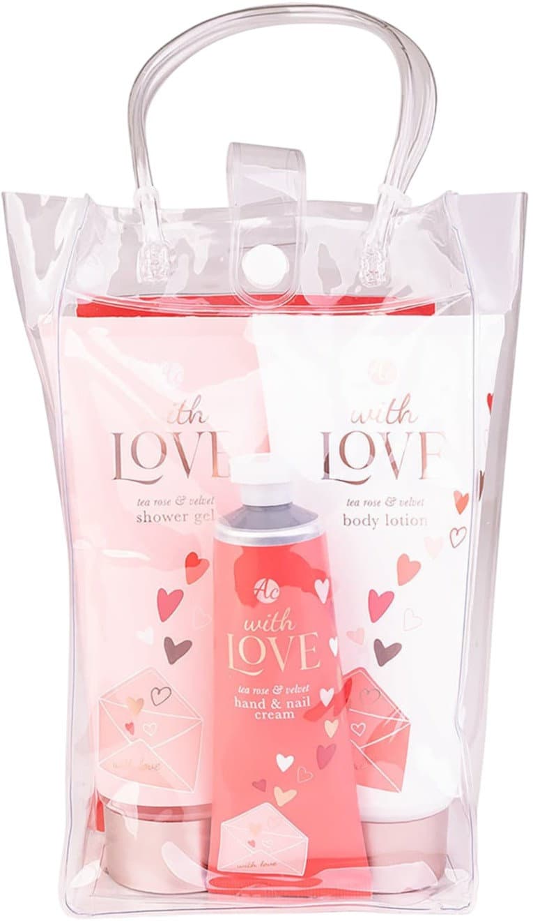 Accentra Transparente Tasche With Love Geschenkpackung