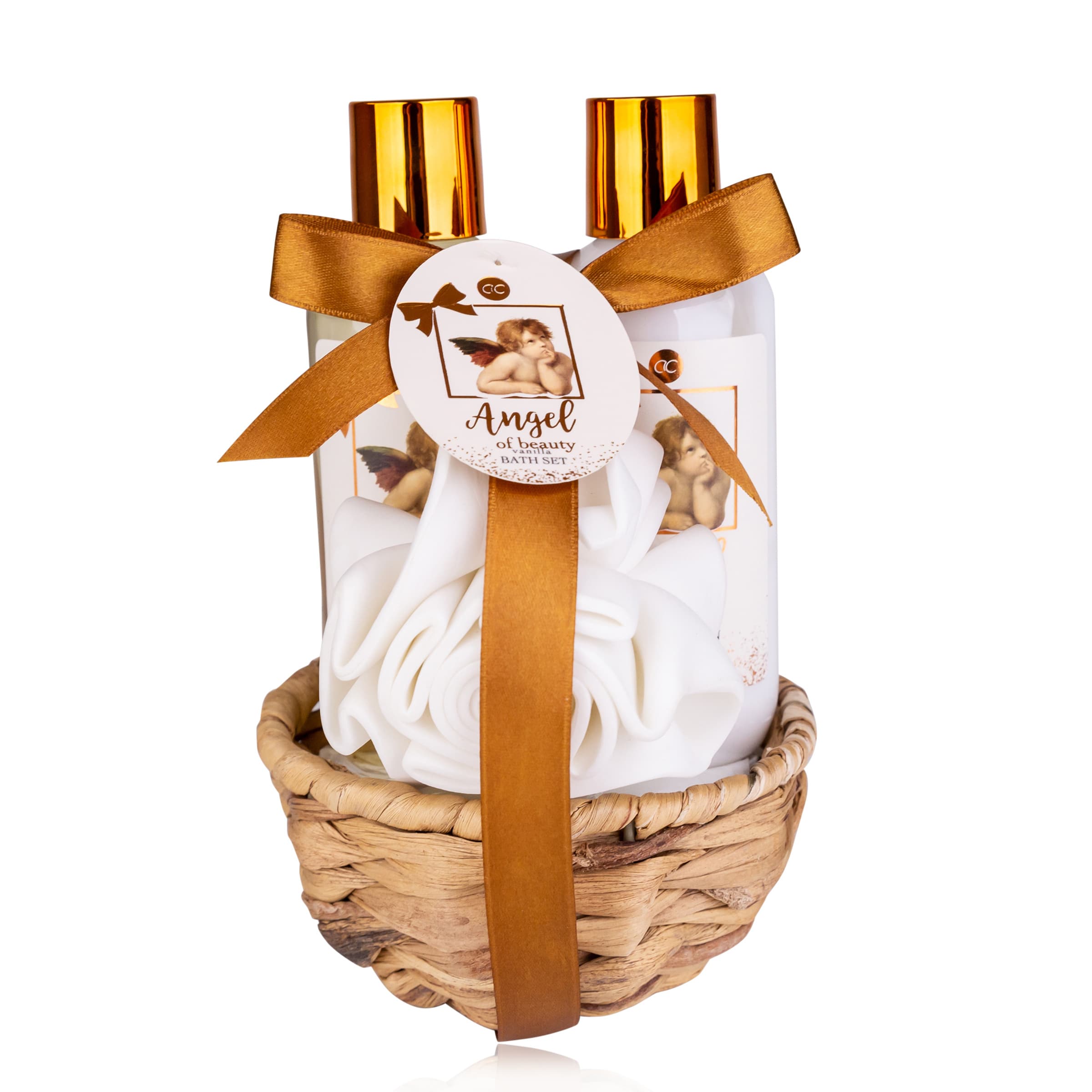 Accentra Geschenkset ANGEL in Seegraskörbchen Geschenkpackung